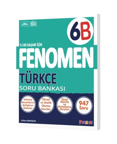 Fenomen Yayınları 6.Sınıf Türkçe B Soru Bankası