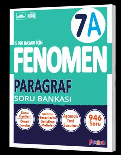 Fenomen Yayınları 7.Sınıf Paragraf A Soru Bankası