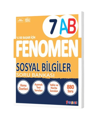 Fenomen Yayınları 7.Sınıf Sosyal Bilgiler A-B Soru Bankası