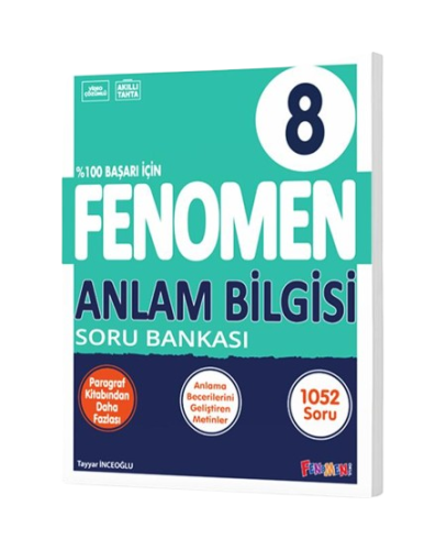 Fenomen Yayınları 8.Sınıf Anlam Bilgisi Soru Bankası