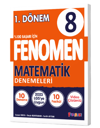 Fenomen Yayınları 8.Sınıf Matematik Denemeler 1. Dönem