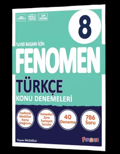 Fenomen Yayınları 8.Sınıf Türkçe Konu Denemeleri