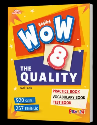 Fenomen Yayınları 8 The Quality + Practice Book + Vocabulary Book + Te