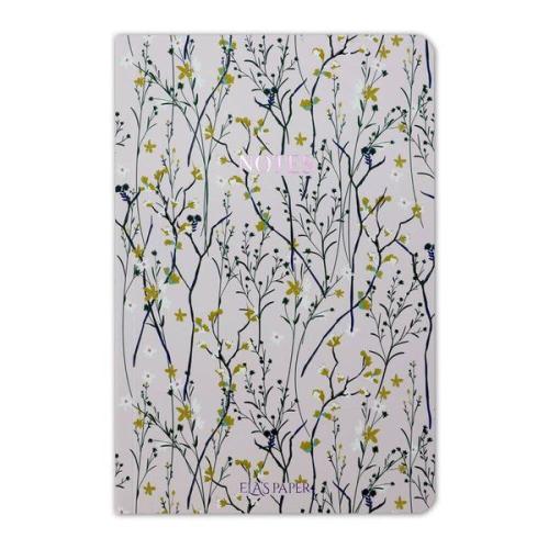 Floral Pembe Defter %20 indirimli