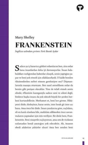 Frankenstein %14 indirimli Mary Shelley