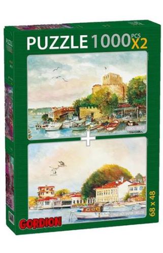 Göksu Deresi + Çengelköy Vapur iskelesi / 2x1000 Parça Puzzle (40155) 