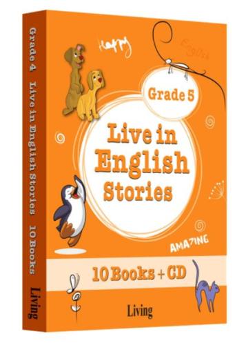 Grade 5 - Live in English Stories (10 Books CD) %30 indirimli Seval De