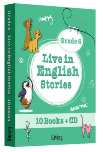 Grade 6 - Live in English Stories (10 Books - CD) %30 indirimli Seval 