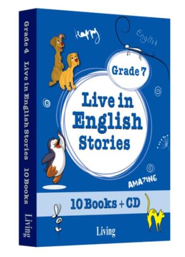 Grade 7 - Live in English Stories (10 Books CD) %30 indirimli Seval De