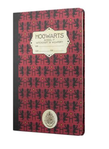 Harry Potter Hogwarts Gryffindor Sert Kapak Butik Defter Kırmızı %20 i