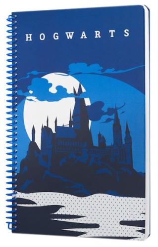 Harry Potter Hogwarts Spiralli Defter Lacivert %20 indirimli