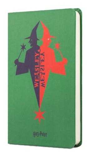 Harry Potter Sert Kapak Mini Defter Weasley Yeşil