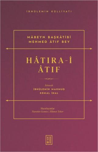 Hâtıra-i Âtıf %17 indirimli İbnülemin Mahmud Kemal İnal