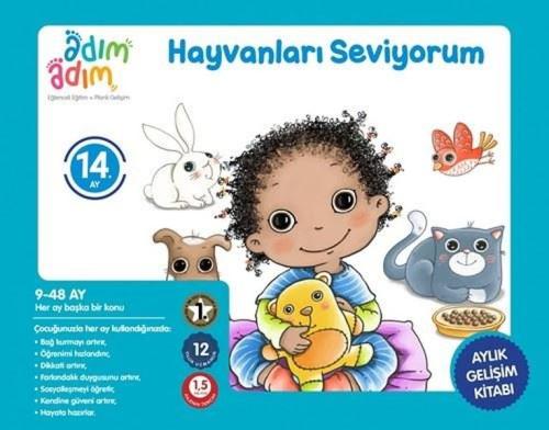 Hayvanları Seviyorum - 14. Ay Gelişim Kitabı Kolektıf