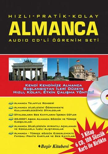 Hızlı Pratik Kolay Almanca Audio CDli Öğrenim Set %20 indirimli Metin 