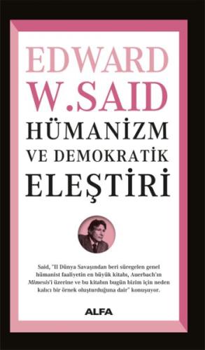 Hümanizm ve Demokratik Eleştiri %10 indirimli Edward W. Said