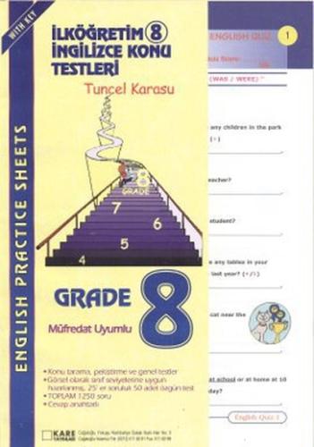 İköğretim-8 İngilizce Konu Testleri / English Practice Sheets Tuncel K