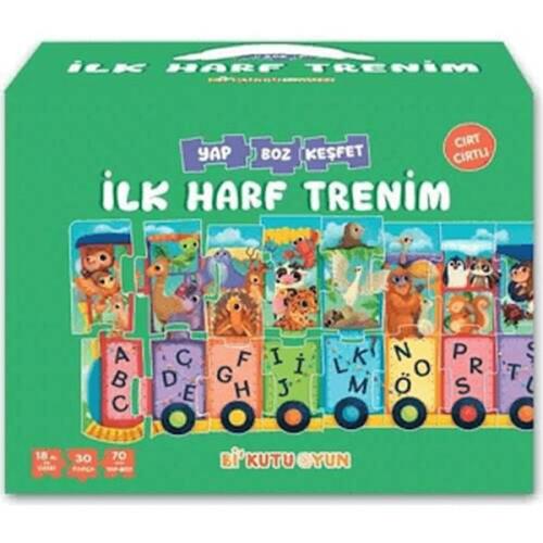 İlk Harf Trenim - Cırt Cırtlı Yapboz ve Kitap Seti Halil İbrahim Öztür