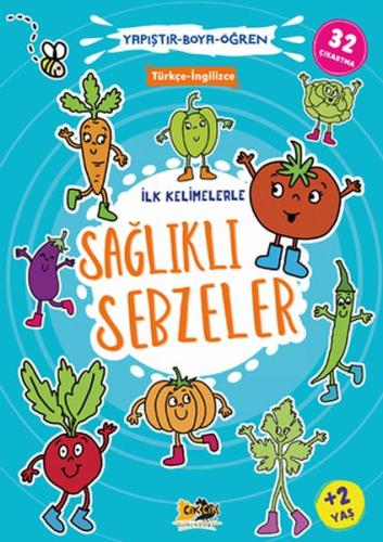 İlk Kelimelerle Sağlıklı Sebzeler Yapıştır-Boya-Öğren %25 indirimli Em