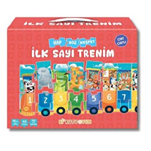 İlk Sayı Trenim - Cırt Cırtlı Yapboz ve Kitap Seti %15 indirimli Halil