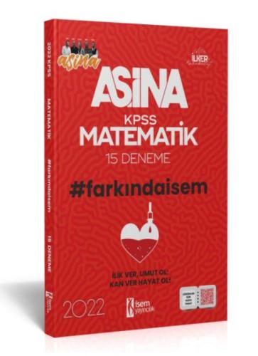 İsem Yayıncılık 2022 Aşina Farkındaİsem KPSS Matematik 15 Deneme %25 i