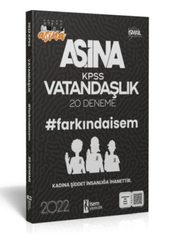 İsem Yayıncılık 2022 Aşina Farkındaİsem KPSS Vatandaşlık 20 Deneme %25