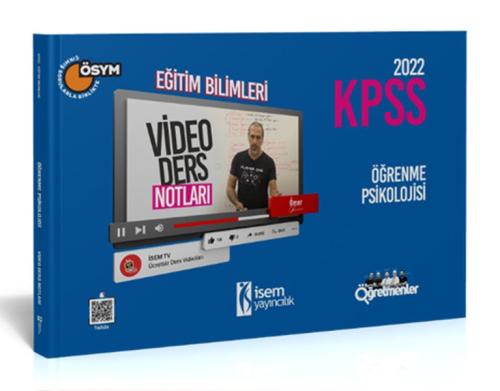 İsem Yayıncılık 2022 KPSS Eğitim Bilimleri Öğrenme Psikolojisi Video D