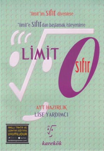 Karekök AYT Limit Sıfır (Yeni) %21 indirimli Saadet Çakır