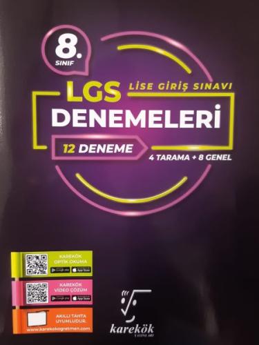 Karekök LGS 8.Sınıf 12 li Deneme (Yeni) Kolektif