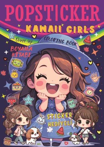 Kawaii Girls Boyama Kitabı Popsticker Kolektif