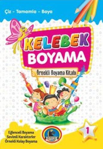 Kelebek Boyama Kitabı (8 Kitap Takım) %25 indirimli Kolektıf