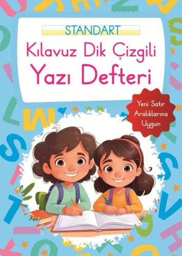 Kılavuz Dik Çizgili Yazı Defteri Büyük Boy - Mavi Kolektif