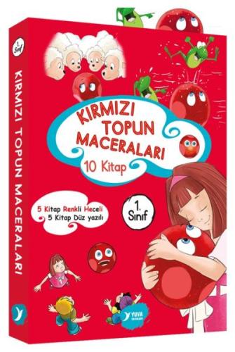 Kırmızı Topun Maceraları 1. Sınıf Renkli Heceli Düz Yazı 10 Kitap %17 