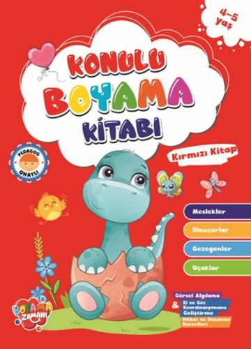 Konulu Boyama - Kırmızı Kitap (4-5 Yaş) %25 indirimli Kolektıf