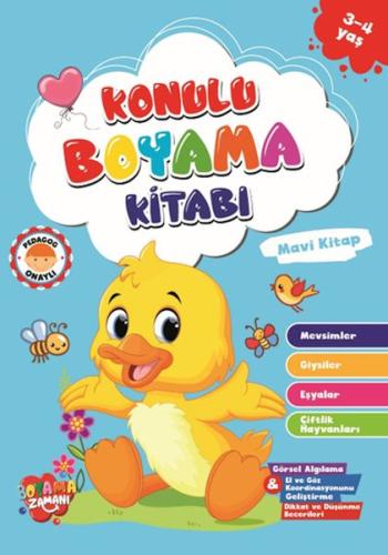 Konulu Boyama - Mavi Kitap (3-4 Yaş) %25 indirimli Kolektıf