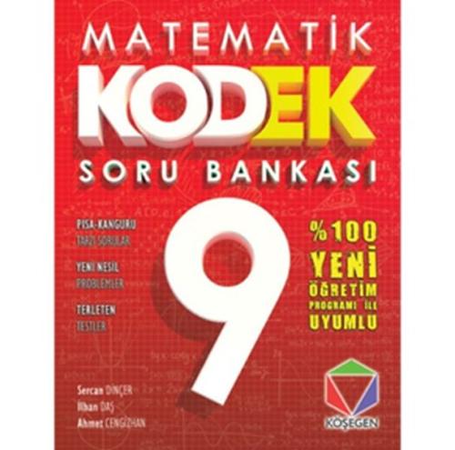 Köşegen Matematik Kodek 9 Soru Bankası (Yeni) Sercan Dinçer İlhan Daş 