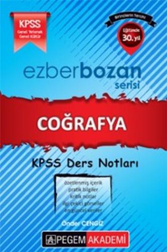KPSS Ezberbozan Coğrafya Ders Notları Önder Cengiz