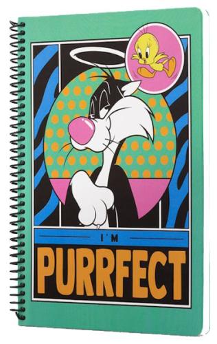 Looney Tunes I'm Perrfect Spiralli Defter Yeşil