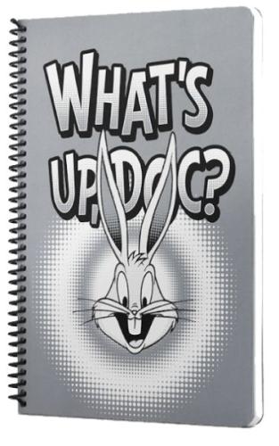 Looney Tunes Whats up Doc Spiralli Defter Gri