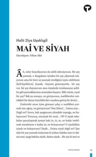 Mai ve Siyah %14 indirimli Halit Ziya Uşaklıgil