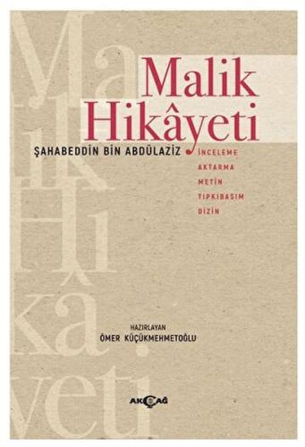 Malik Hikayeti %15 indirimli Ömer Küçükmehmetoğlu