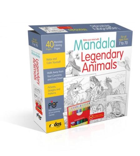 Mandala, Legandary Animals - For All Ages From 7 To 70 - A12-piece-col