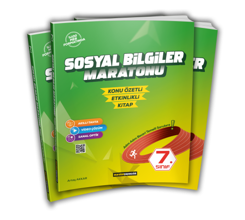 Maraton Yayıncılık 7.Sınıf Sosyal Bilgiler Maratonu (Konu Özetli)