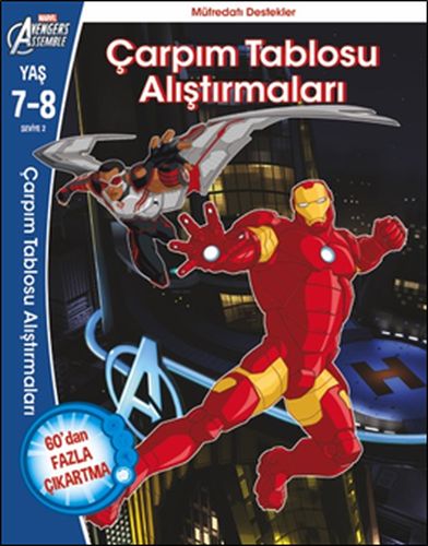 Marvel Avengers Assemble Çarpım Tablosu Alıştırmaları 7-8 Yaş Chris An