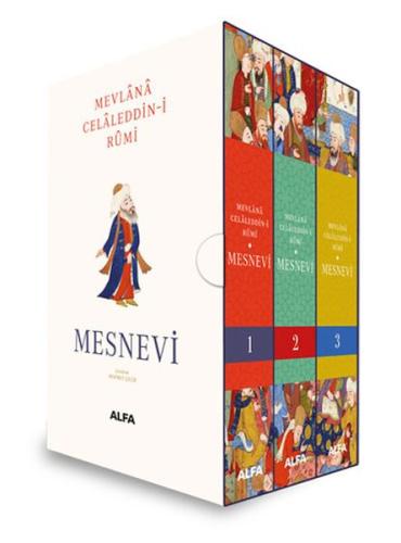 Mesnevi 1-2-3 (Ciltli - Kutulu Set) %10 indirimli Mevlana Celaleddini 