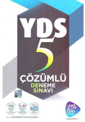 MeToo Publishing YDS Çözümlü 5 Deneme Sınavı Ercüment Cem Çuhadar