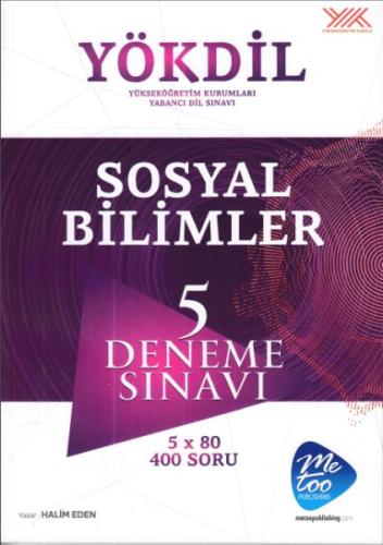 MeToo Publishing YÖKDİL Sosyal Bilimler 5 Deneme Sınavı (Yeni) Kolekti