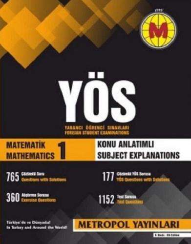 Metropol YÖS Matematik 1 Konu Anlatımlı (Yeni) Kolektif