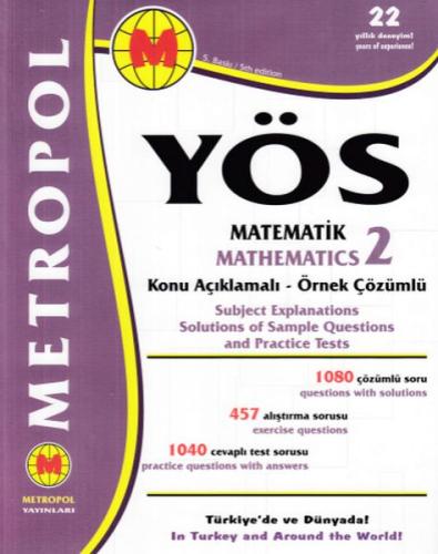 Metropol YÖS Matematik 2 Konu Açıklamalı - Örnek Çözümlü (Yeni) Kolekt