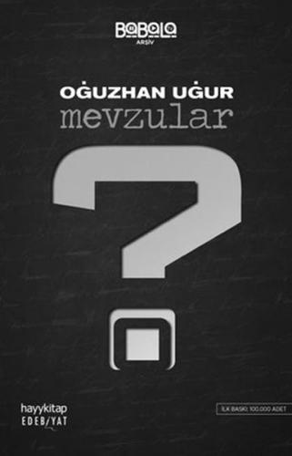 Mevzular %15 indirimli Oğuzhan Uğur